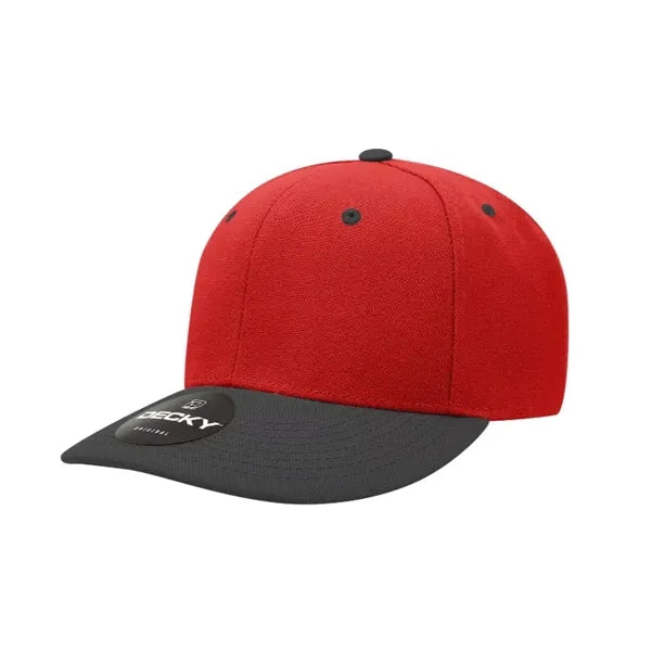Decky 6 Panel Mid Profile Structured Acrylic/Polyester Cap