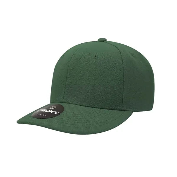 Decky 6 Panel Mid Profile Structured Acrylic/Polyester Cap