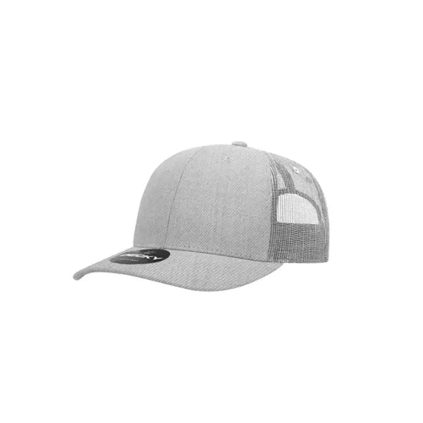 Decky 6 Panel Mid Profile Structured Cotton Blend Trucker