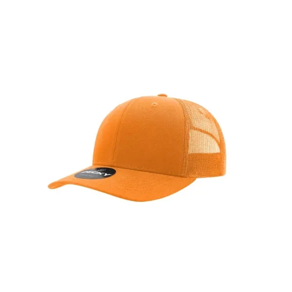 Decky 6 Panel Mid Profile Structured Cotton Blend Trucker