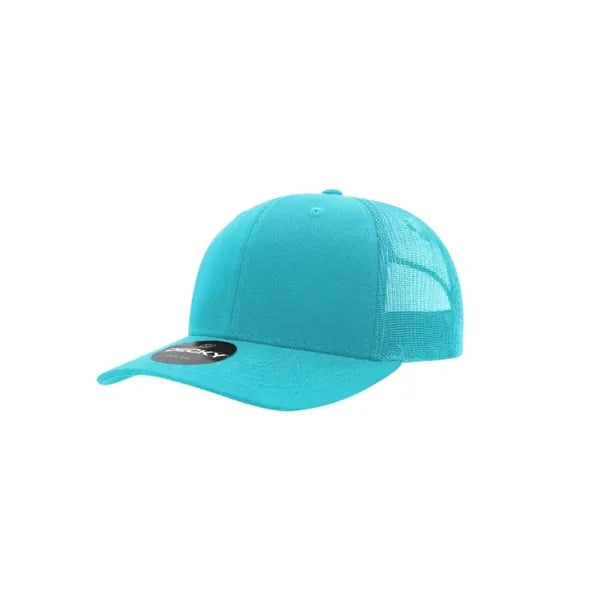 Decky 6 Panel Mid Profile Structured Cotton Blend Trucker
