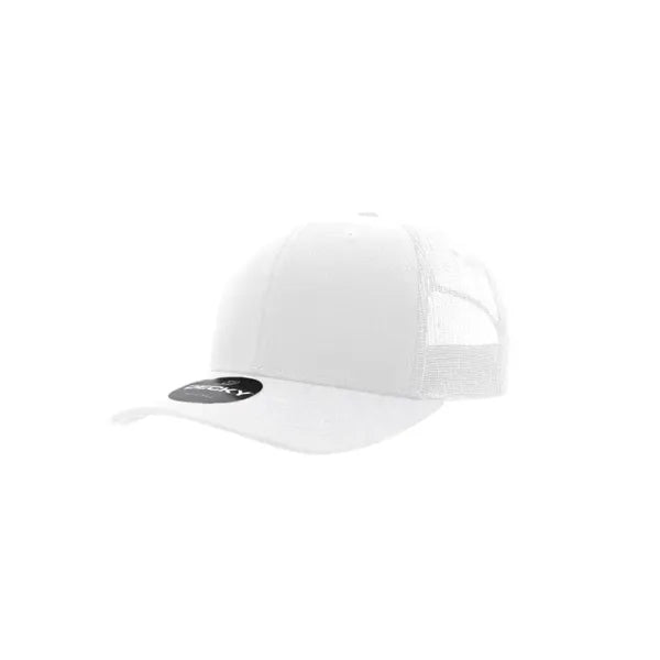 Decky 6 Panel Mid Profile Structured Cotton Blend Trucker