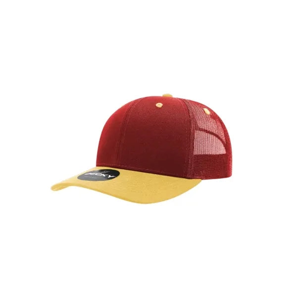 Decky 6 Panel Mid Profile Structured Cotton Blend Trucker