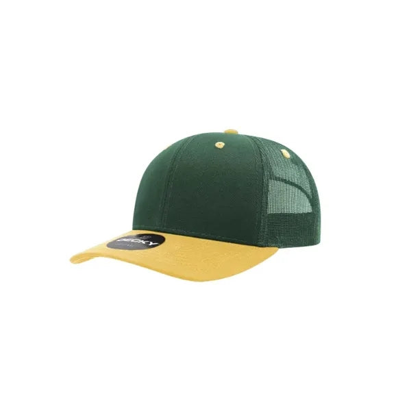 Decky 6 Panel Mid Profile Structured Cotton Blend Trucker