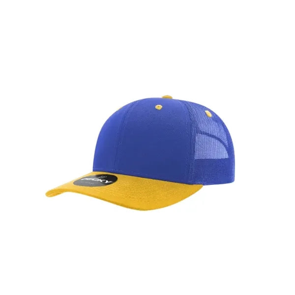 Decky 6 Panel Mid Profile Structured Cotton Blend Trucker