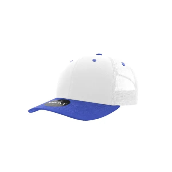 Decky 6 Panel Mid Profile Structured Cotton Blend Trucker