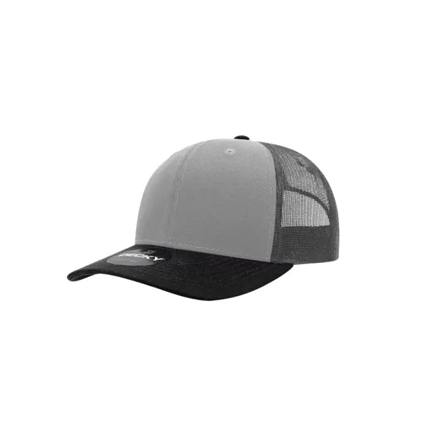 Decky 6 Panel Mid Profile Structured Cotton Blend Trucker