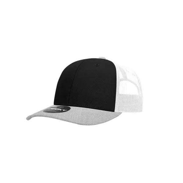 Decky 6 Panel Mid Profile Structured Cotton Blend Trucker
