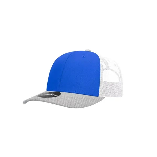 Decky 6 Panel Mid Profile Structured Cotton Blend Trucker