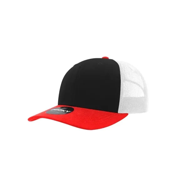 Decky 6 Panel Mid Profile Structured Cotton Blend Trucker