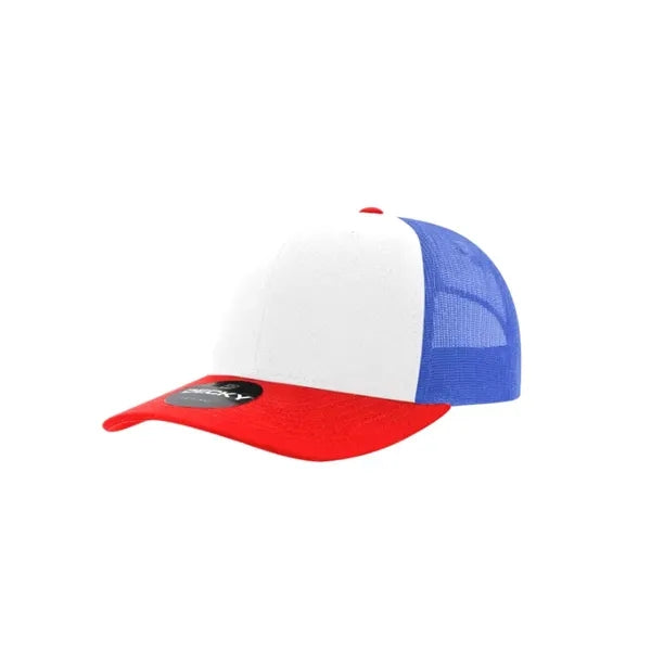 Decky 6 Panel Mid Profile Structured Cotton Blend Trucker
