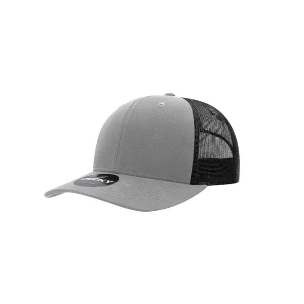 Decky 6 Panel Mid Profile Structured Cotton Blend Trucker