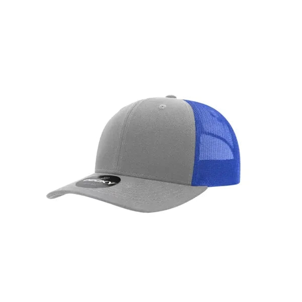 Decky 6 Panel Mid Profile Structured Cotton Blend Trucker