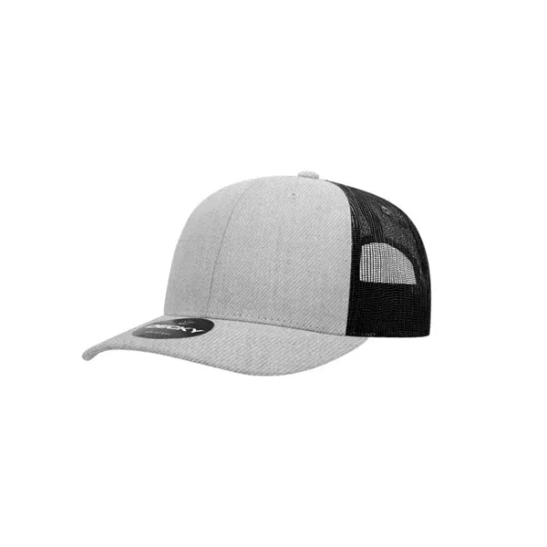 Decky 6 Panel Mid Profile Structured Cotton Blend Trucker