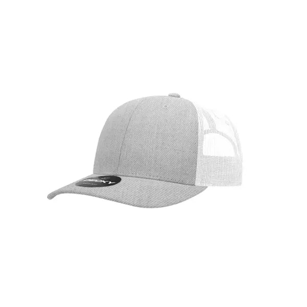 Decky 6 Panel Mid Profile Structured Cotton Blend Trucker