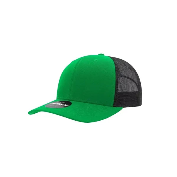 Decky 6 Panel Mid Profile Structured Cotton Blend Trucker