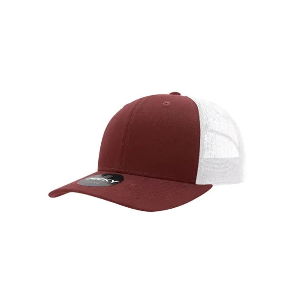 Decky 6 Panel Mid Profile Structured Cotton Blend Trucker