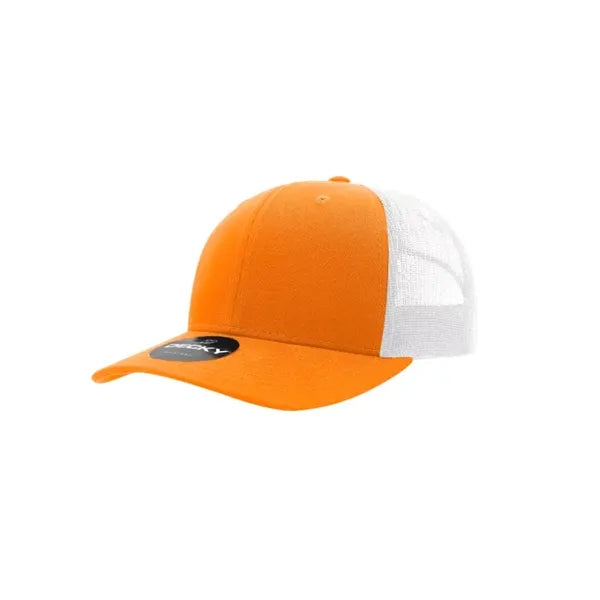 Decky 6 Panel Mid Profile Structured Cotton Blend Trucker