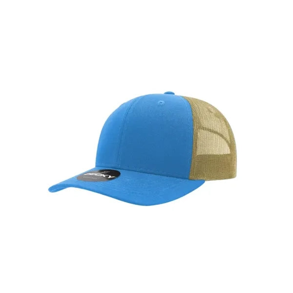 Decky 6 Panel Mid Profile Structured Cotton Blend Trucker