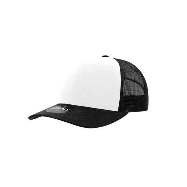 Decky 6 Panel Mid Profile Structured Cotton Blend Trucker