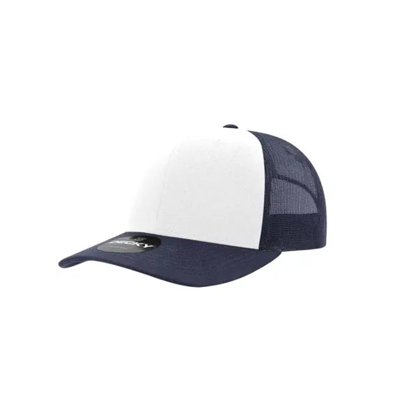 Decky 6 Panel Mid Profile Structured Cotton Blend Trucker