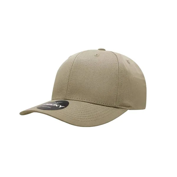 Decky 6 Panel Mid Profile Structured Cotton Blend Cap
