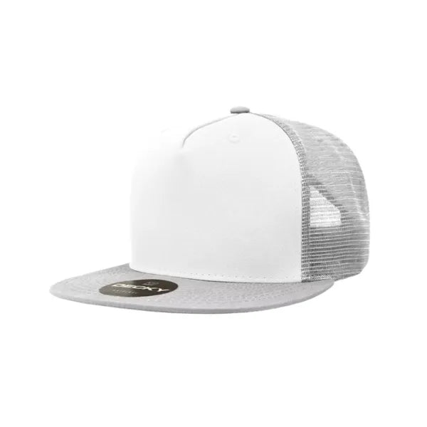 Decky 5 Panel High Profile Structured Cotton Blend Trucker