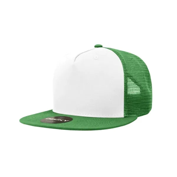 Decky 5 Panel High Profile Structured Cotton Blend Trucker