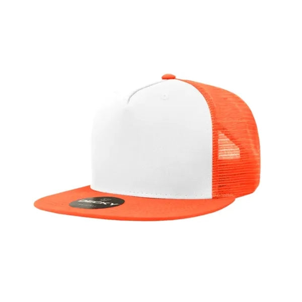 Decky 5 Panel High Profile Structured Cotton Blend Trucker