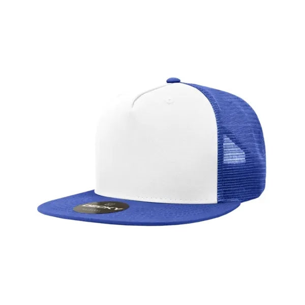 Decky 5 Panel High Profile Structured Cotton Blend Trucker