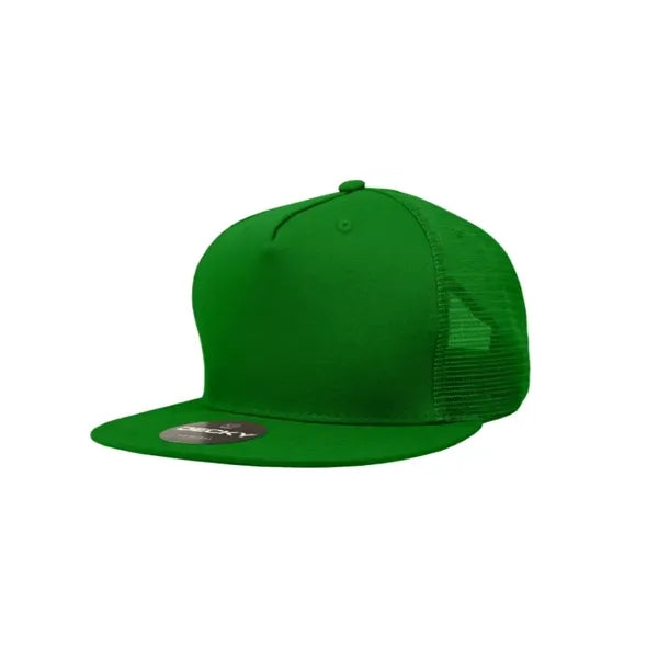 Decky 5 Panel High Profile Structured Cotton Blend Trucker