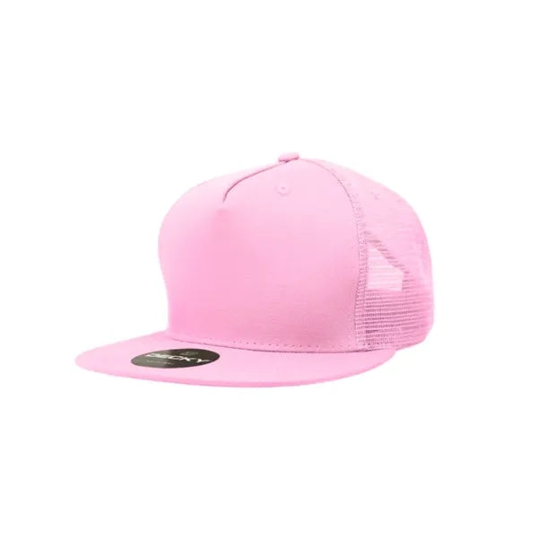 Decky 5 Panel High Profile Structured Cotton Blend Trucker