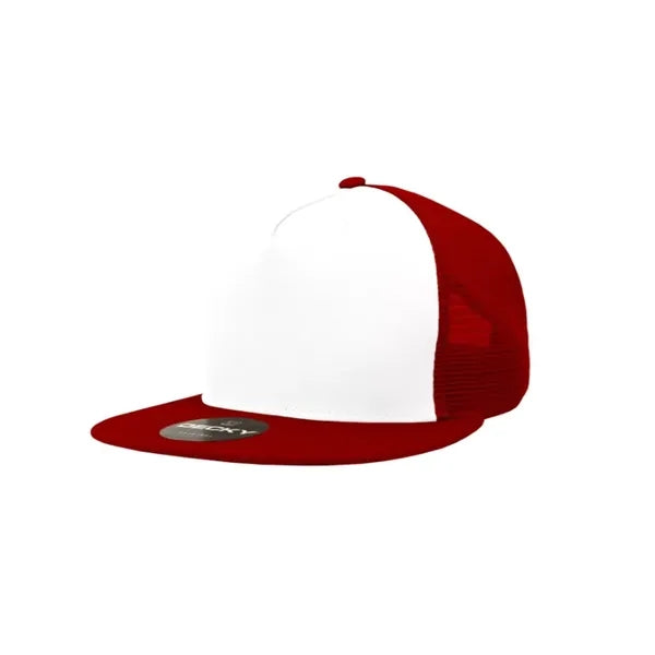 Decky 5 Panel High Profile Structured Cotton Blend Trucker