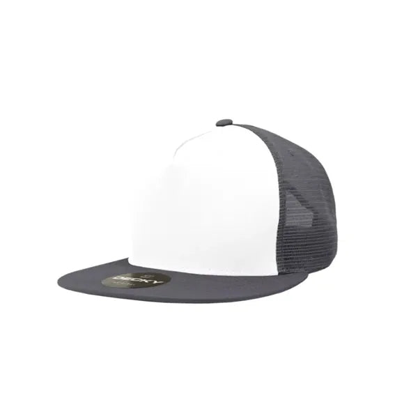 Decky 5 Panel High Profile Structured Cotton Blend Trucker