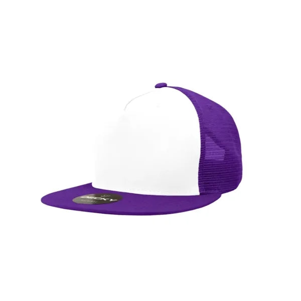 Decky 5 Panel High Profile Structured Cotton Blend Trucker