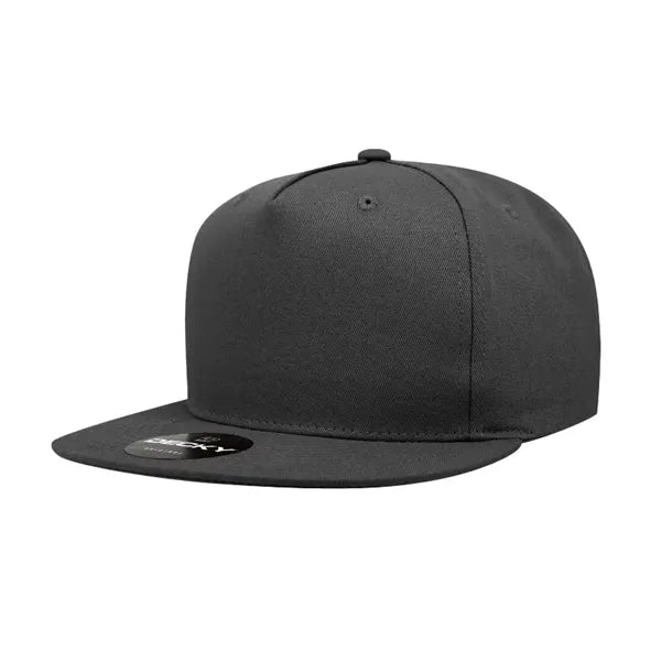 Decky 5 Panel High Profile Structured Cotton Blend Snapback