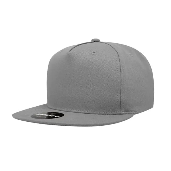 Decky 5 Panel High Profile Structured Cotton Blend Snapback