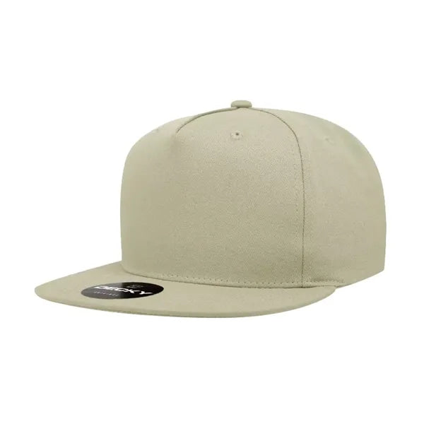 Decky 5 Panel High Profile Structured Cotton Blend Snapback