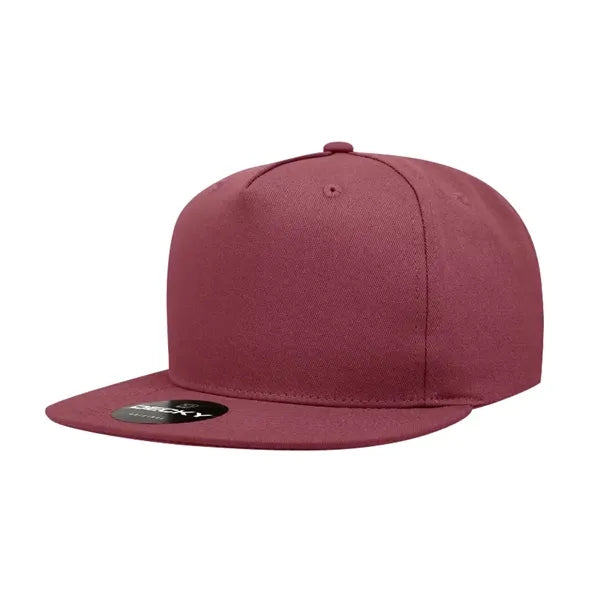 Decky 5 Panel High Profile Structured Cotton Blend Snapback