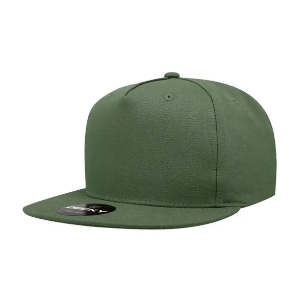 Decky 5 Panel High Profile Structured Cotton Blend Snapback