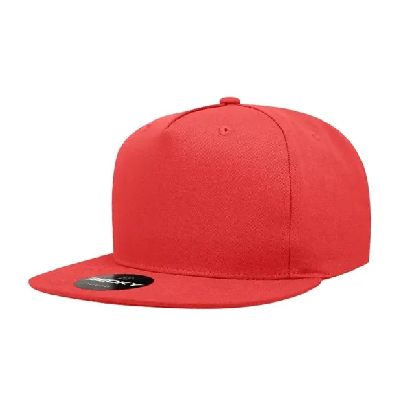 Decky 5 Panel High Profile Structured Cotton Blend Snapback