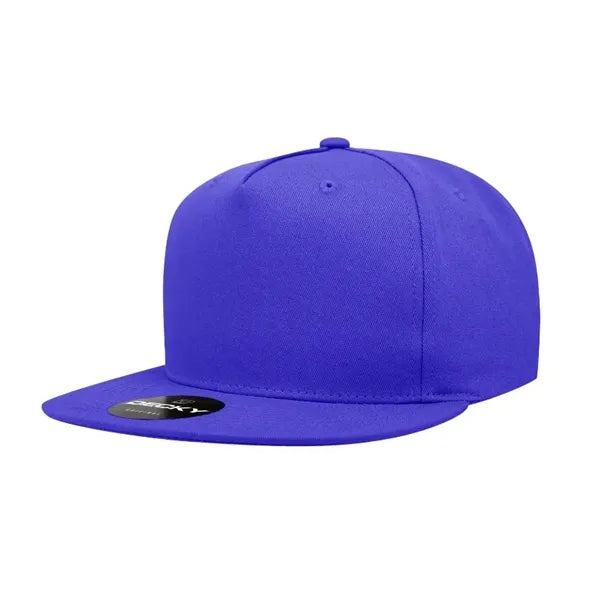Decky 5 Panel High Profile Structured Cotton Blend Snapback