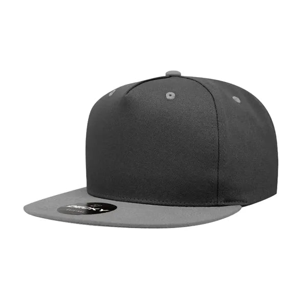 Decky 5 Panel High Profile Structured Cotton Blend Snapback