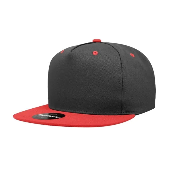 Decky 5 Panel High Profile Structured Cotton Blend Snapback