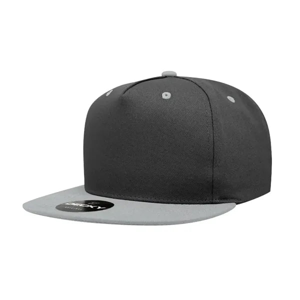 Decky 5 Panel High Profile Structured Cotton Blend Snapback