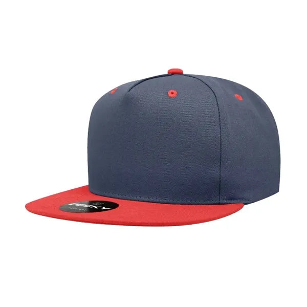 Decky 5 Panel High Profile Structured Cotton Blend Snapback