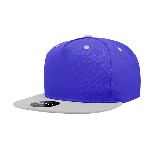 Decky 5 Panel High Profile Structured Cotton Blend Snapback