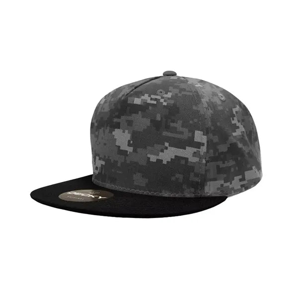 Decky 5 Panel High Profile Structured Cotton Blend Snapback