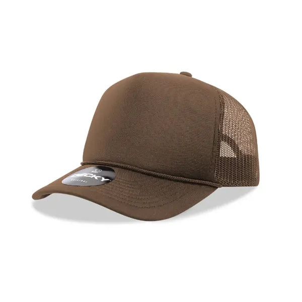 Decky 5 Panel Mid Profile Structured Foam Trucker