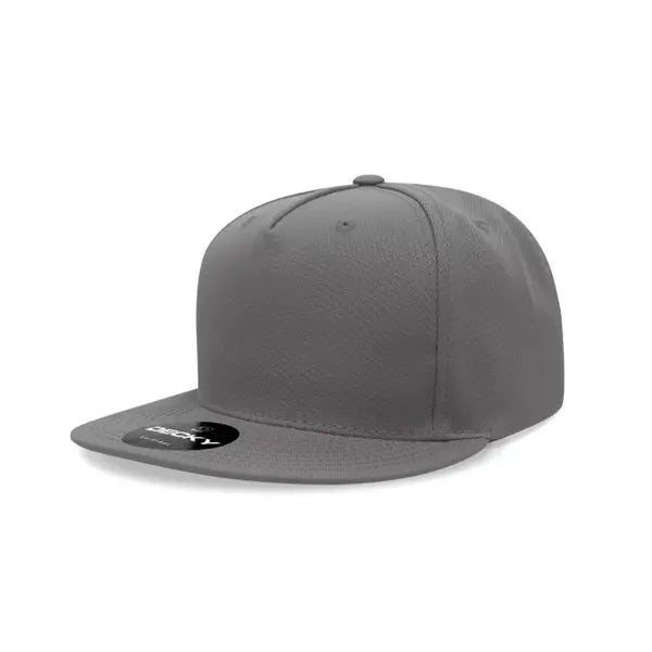Decky 5 Panel High Profile Structured Polyester Snapback
